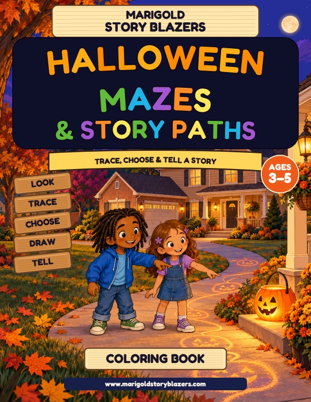 Halloween Mazes and Story Paths front cover